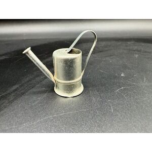 Vintage Miniature Silver Metal Watering Can for Dollhouse or Fairy‎ Garden Decor